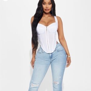 Fashion Nova-Slay the Day Corset Top